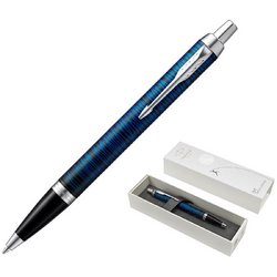 Ручка шариковая Parker  IM Special Edition Blue Origin цвет чернил синий цвет корпуса черный/синий (артикул производителя 2073476)